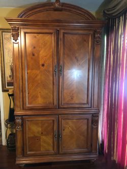 Solid wood armoire