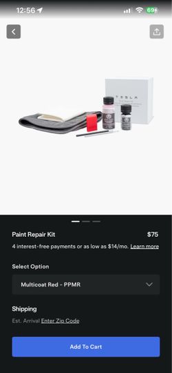 Tesla Paint Repair Kit – Multicoat Red PPMR new box