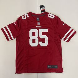 Nike San Francisco 49ers #85 George Kittle Jersey Red Men Size Large MSRP $120
