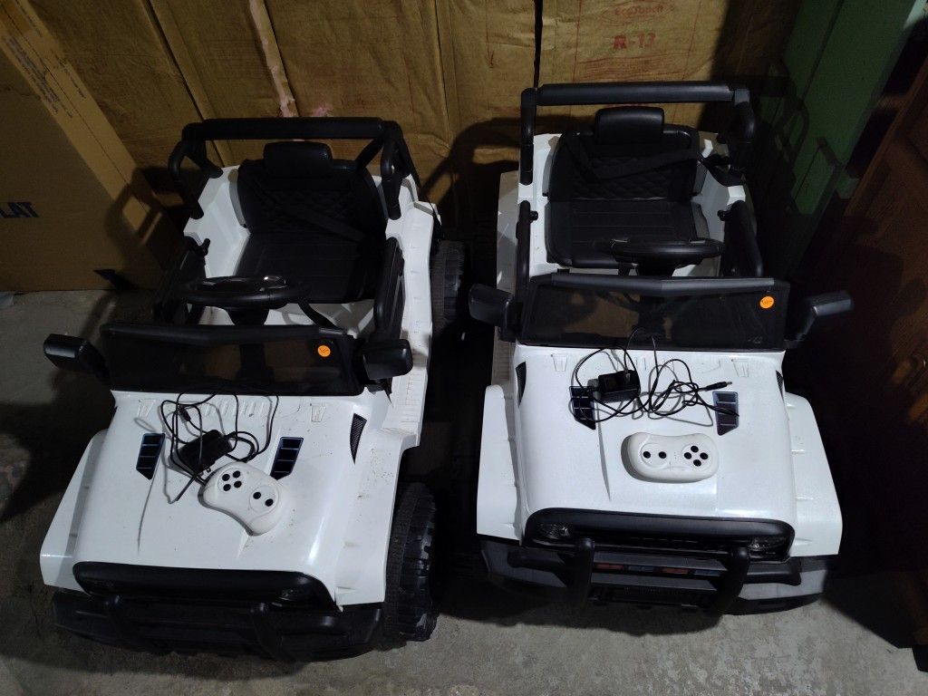 2-Kids Ride on Toy Car Parental Remote Power Wheels Truck Electric 1-Seater Jeep