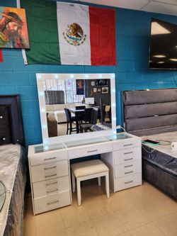 White vanity on sale for: