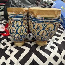 Antique Moroccan Bongo Drums
