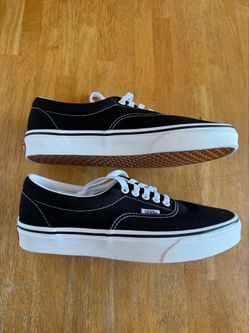 New Vans Era Black White Skate Shoes Authentic Old Skool Men’s 7.5, Women’s 9