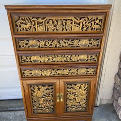 Carved Cabinet Flatware Holder