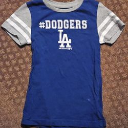 Team Athletics Los Angeles Dodgers Blue T Shirt For Kids Toddlers