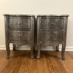 Anthropologie Hand-Embossed Nightstands (Set of 2)