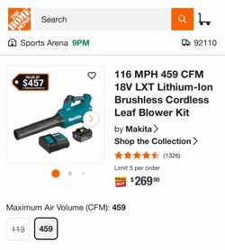Makita leaf blower