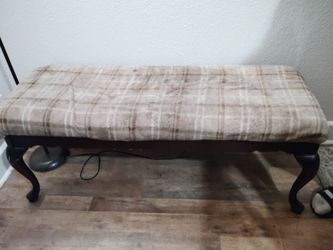 Inside antique bench
