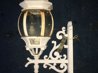 Exterior wall light sconces.pair 24" tall