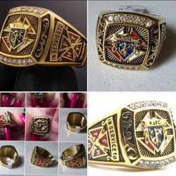 New Knights of Columbus Stainless Steel Ring Size  8 to 13  SHIPPING is AVAILABLE