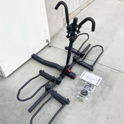 (New) $99 Heavy Duty 2-Bike Rack Wobble Free Tilting Electric Bicycle Carrier, 2-inch Hitch 120lbs Max