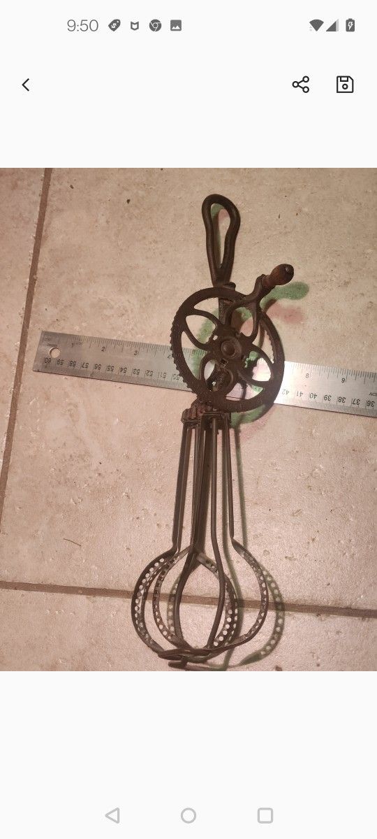 Antique Manual Egg Beater