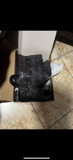 Distressed moto boots size 8 women’s