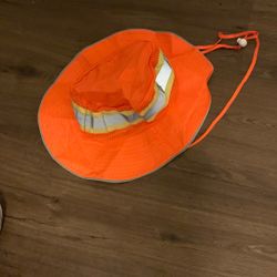 Glow Wear Reflective Booney Construction Hat Orange Mesh S-L Size