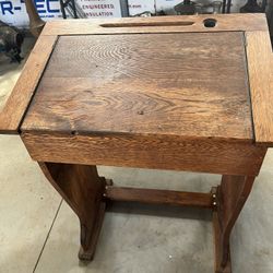 Antique School Desk Rare Find 