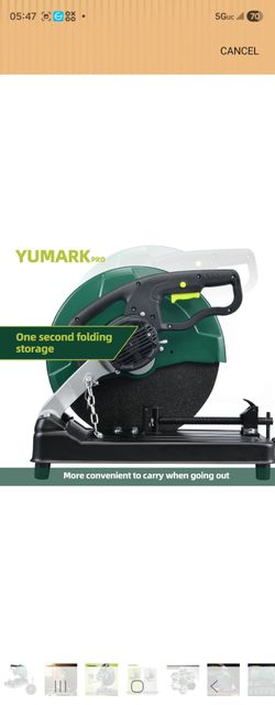 Abrasive Chop Saw, 2200W 3800RPM Steel Cutting Machine, Metal Cutting Saw with Blade for Rebar, Angle Steel, Hollow Pipe Cutting