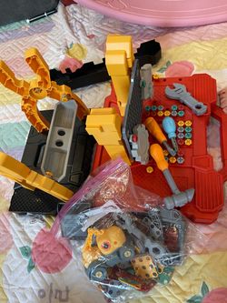 Kids' screw-and-tool toy