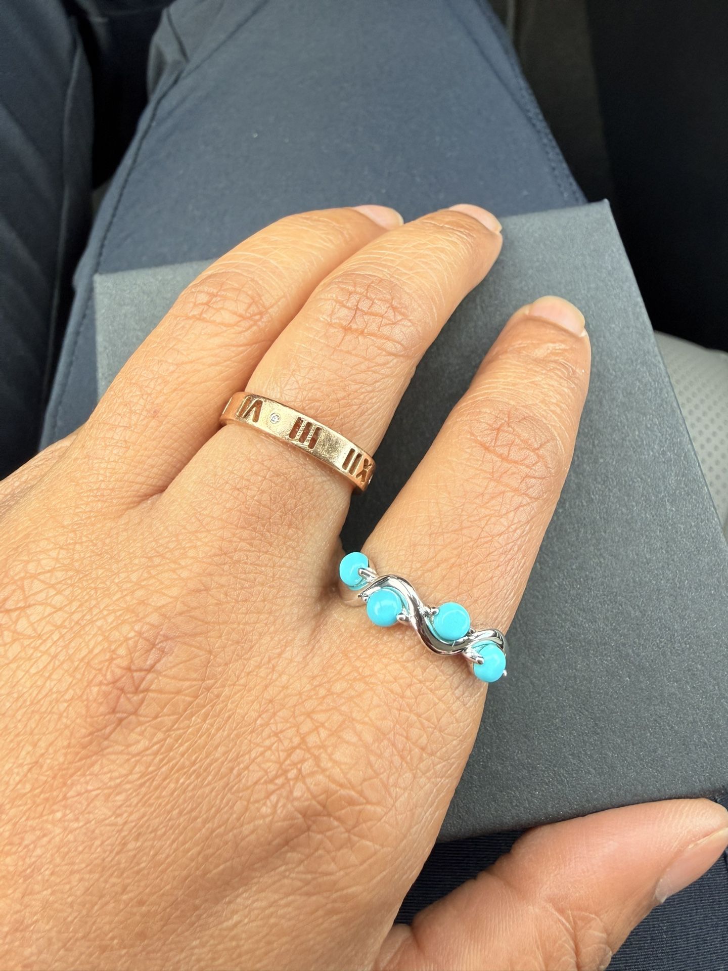 Natural Sleeping Beauty Turquoise Sterling Silver Ring Size 7