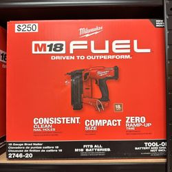 Milwaukee M18 Fuel 18 Ga Brad Nailer 