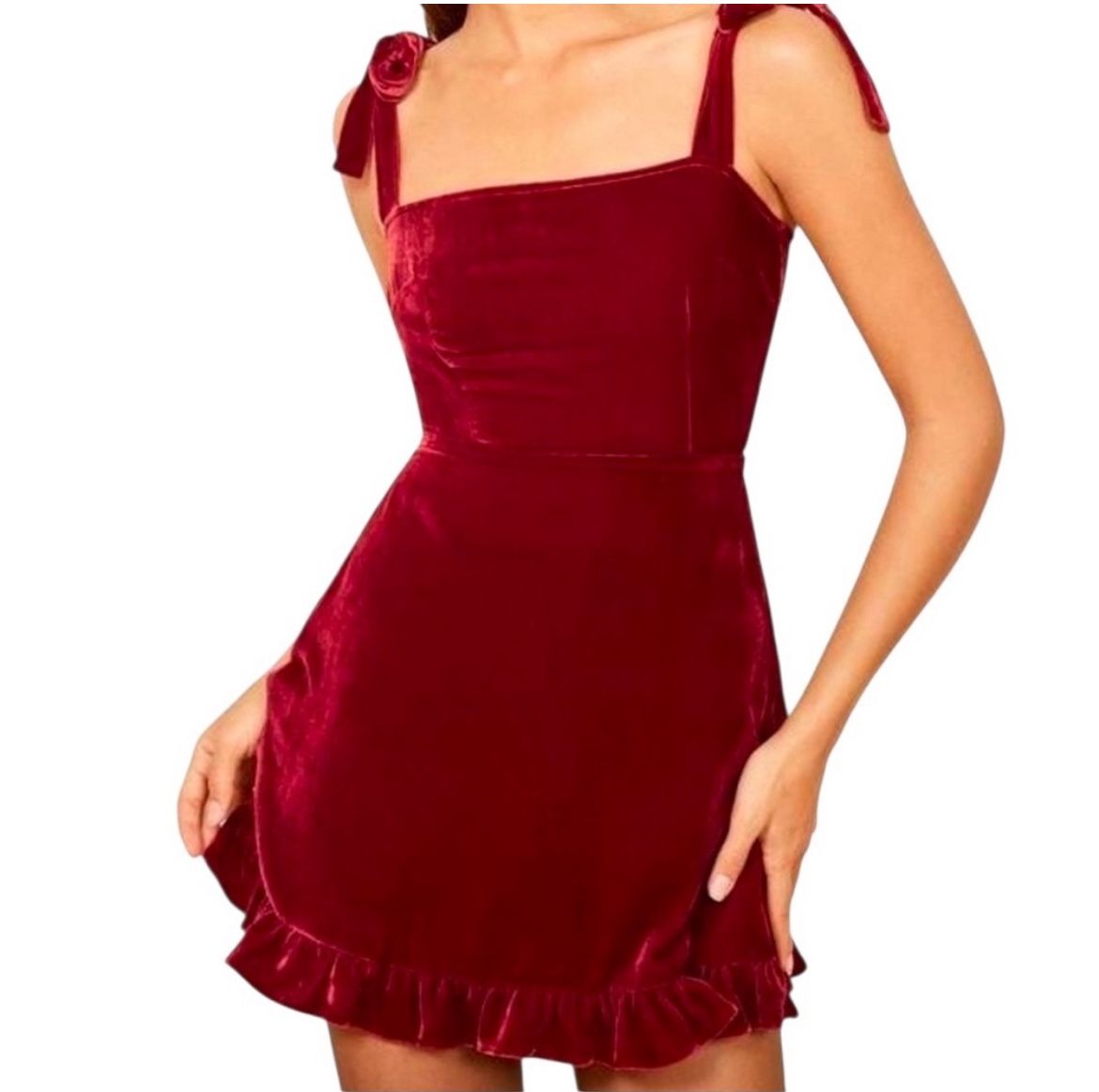 Reformation Velvet Dress
