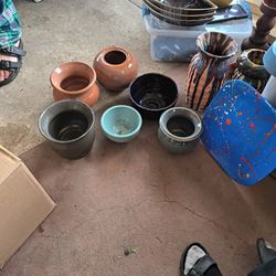 Handmade Pottery 8pc.