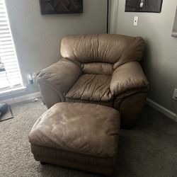 Genuine Leather Love Seat 