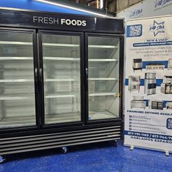 3 Door Glass Refrigerator - Brand True 