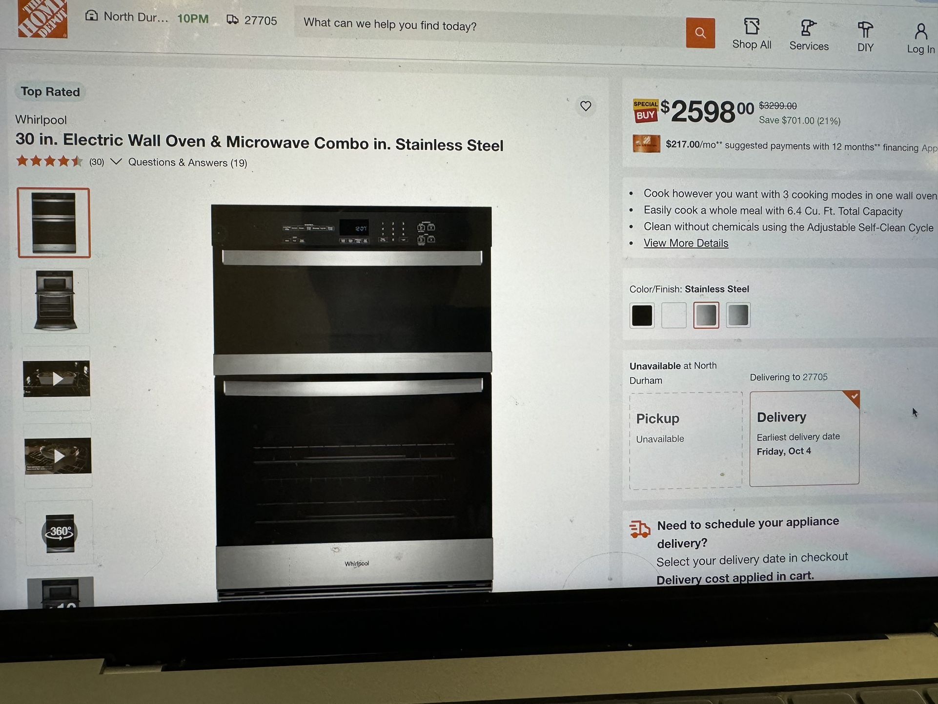 Brand New Whirlpool Appliances