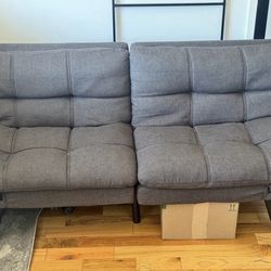 Grey Adjustable Couch !! (Delivery Available)
