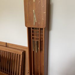 Gorgeous Walnut Mid Century Clock 