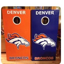 Broncos cornhole boards