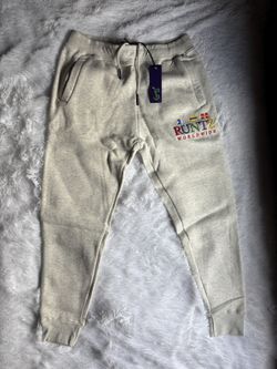 RUNTZ Worldwide Around The World Oatmeal Joggers Sweatpants Mens Size XL