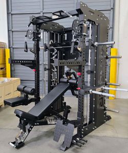 NEW EXERCISE SQUAT RACK SMITH MACHINE WITH LEG EXTENSION - FREE DELIVERY
