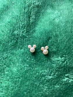 14k Gold Mickey Earrings