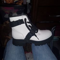Ugg White And Black Boot