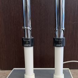 Rare Monsieur Charles Belgian Salon Curling Iron Set — Double Cordless Vintage Beauty Tool 