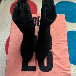 Stuart Weitzman Women's Downpour Wedge Boots, Black, Size 7