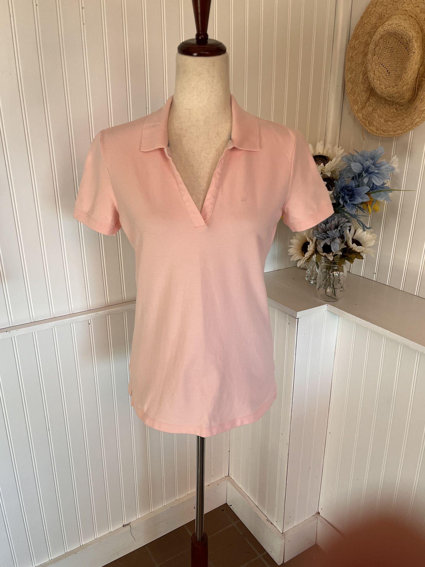 Nautica Pink Short Sleeved Polo Shirt