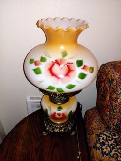 Vintage hurricane lamp