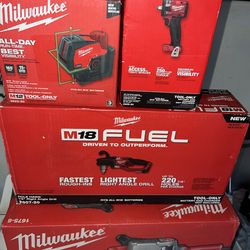 Milwaukee Tools all brand new