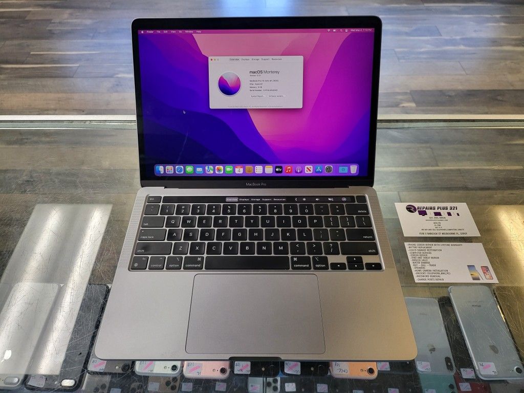 2020 13" MacBook Pro M1 8gb 256HD (We Have Multiple Finance Options!!)