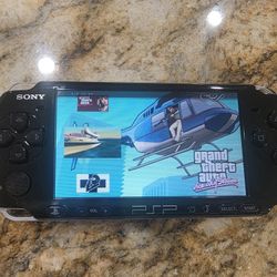 Playstation Psp 3000 Black Mod--ded Video Game Console 