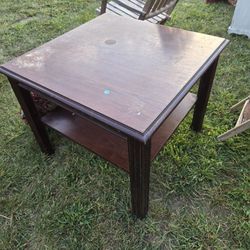 Large solid Cherry End table 