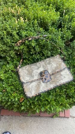 Skull, Gold And Cheetah Purse 