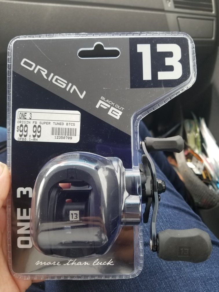 Brand new- 13 Fishing Origin Blackout FB Baitcasting Fishing Reel