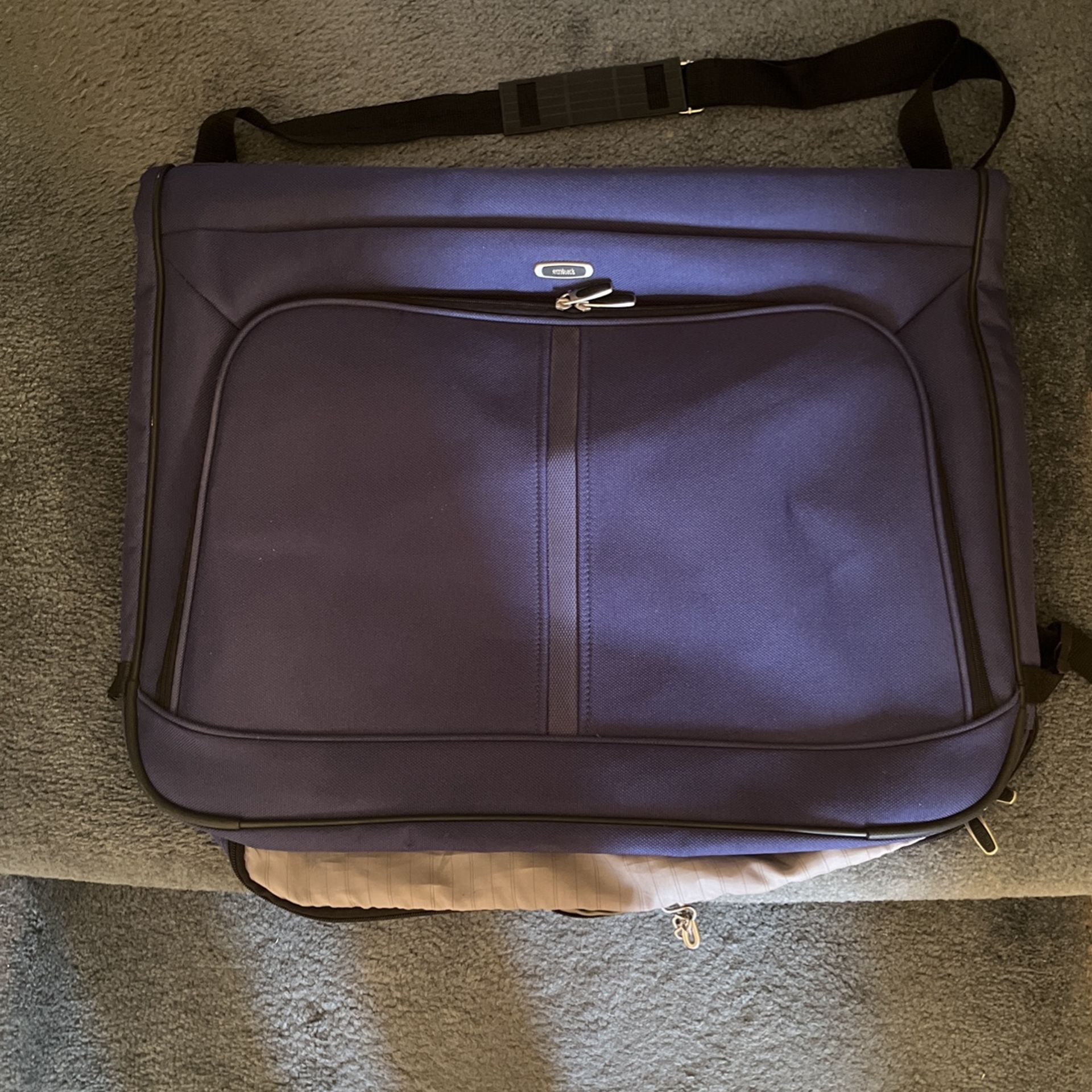 Embark Blue Luggage Suit Travel Bag