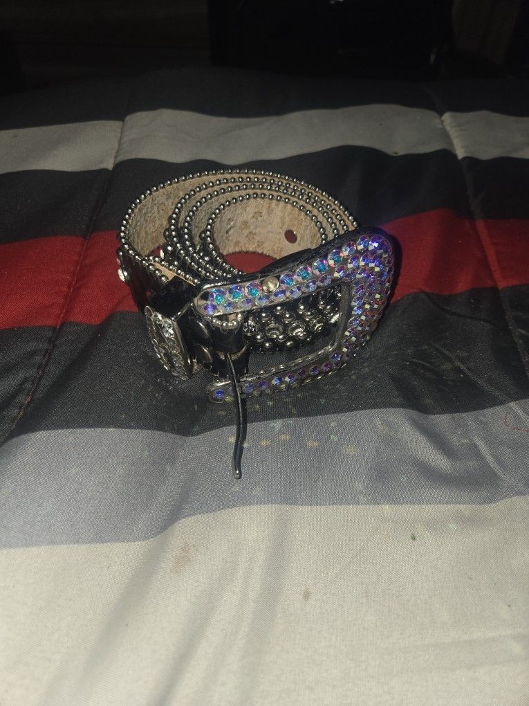 Vintage Italian Leather Bbsimons Belt