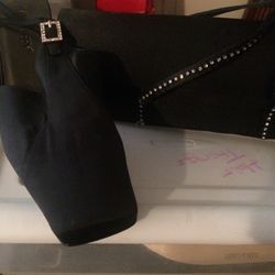 Black Dress Shoes & Clutch