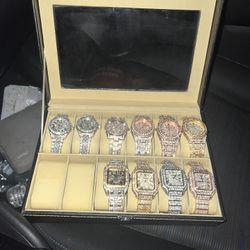 Iced Out Moissanite Cartier Rolex AP Automars Piguett Watches