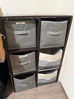 6-Cube Storage Organizer / Bookshelf – Dark Brown